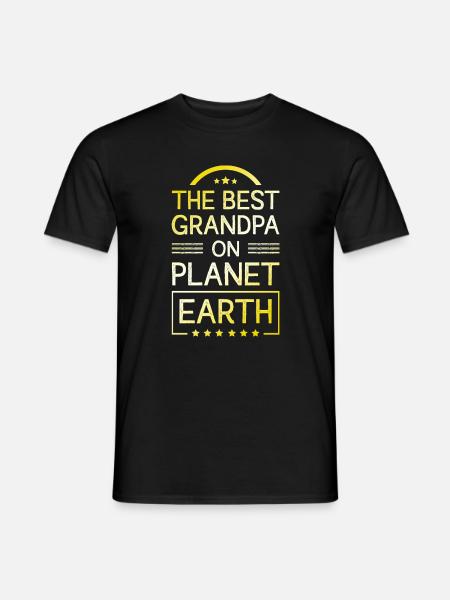 Bester Opa Spruch - Männer T-Shirt - Schwarz