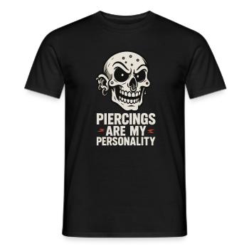 Piercing Addict Body Mod Enthusiast - T-shirt homme - noir - Devant - AI Model Male 178 light (178cm)