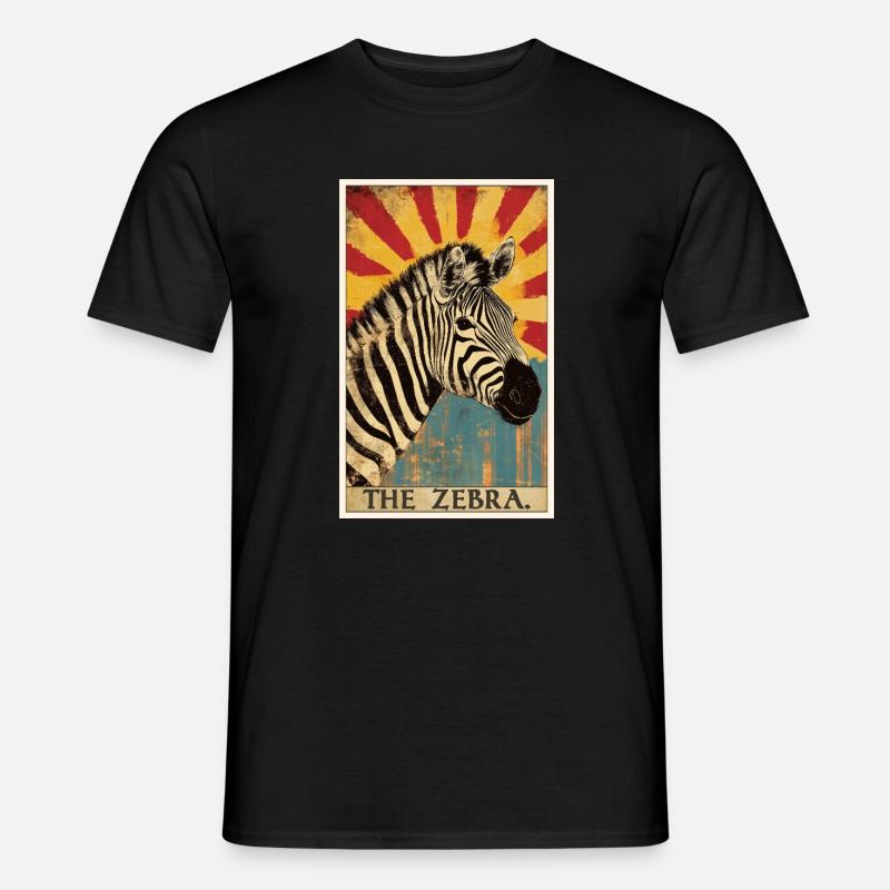 Zebras Zebra - Männer T-Shirt - Schwarz