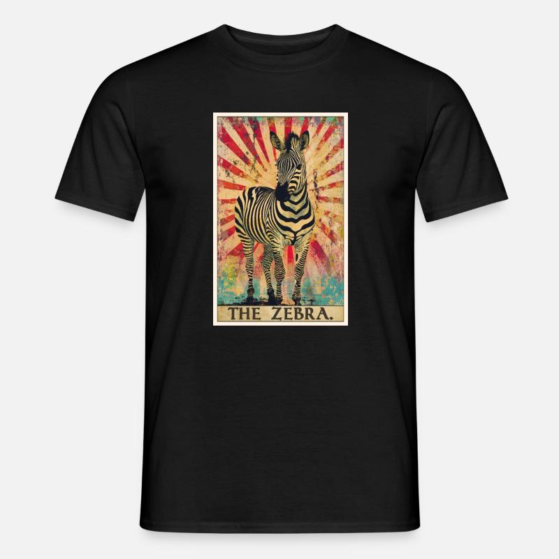 Zebras Zebra - Männer T-Shirt - Schwarz
