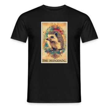Igel - Männer T-Shirt - Schwarz - Vorne - AI Model Male 178 light (178cm)