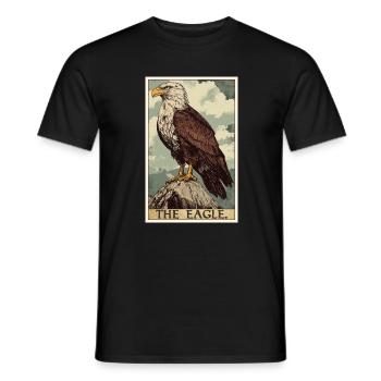Adler - Männer T-Shirt - Schwarz - Vorne - AI Model Male 178 light (178cm)