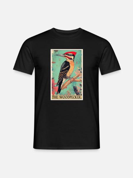 Spechte Specht - Männer T-Shirt - Schwarz