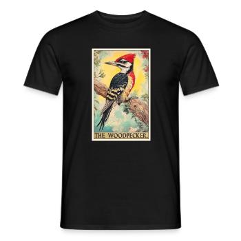 Spechte Specht - Männer T-Shirt - Schwarz - Vorne - AI Model Male 178 light (178cm)
