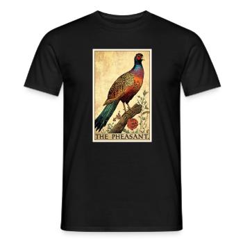 Pheasants Pheasant - Men's T-Shirt - black - Front - AI Model Male 178 light (178cm)