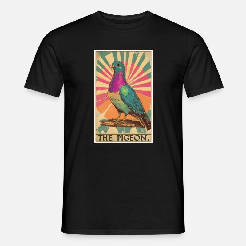 Tauben Taube - Männer T-Shirt - Schwarz