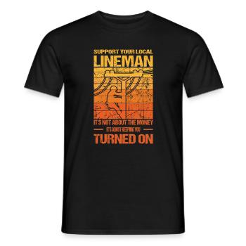 Elektroniker Elektromeister Geschenke - Männer T-Shirt - Schwarz - Vorne - AI Model Male 178 light (178cm)