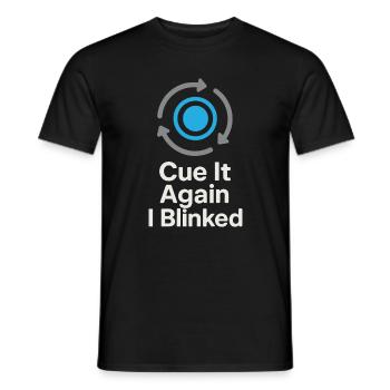 Équipe technique théâtrale Technicien de scène Son - T-shirt homme - noir - Devant - AI Model Male 178 light (178cm)