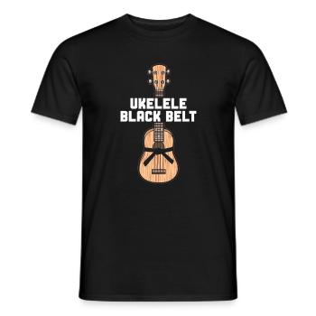 Hawaiian Ukulele Uke Ukulele Black - Männer T-Shirt - Schwarz - Vorne - AI Model Male 178 light (178cm)