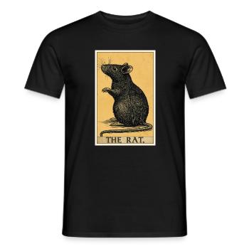Rat Rat - T-shirt homme - noir - Devant - AI Model Male 178 light (178cm)