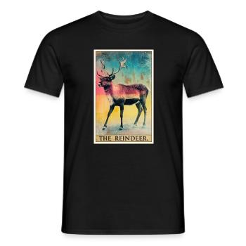 Reindeer Reindeer - Men's T-Shirt - black - Front - AI Model Male 178 light (178cm)