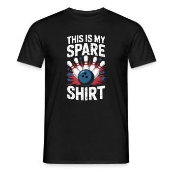 Drôle de bowling, c’est ma chemise de rechange - T-shirt homme - noir - Devant - AI Model Male 178 light (178cm)