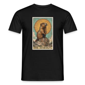 Murmeltiere Murmeltier - Männer T-Shirt - Schwarz - Vorne - AI Model Male 178 light (178cm)