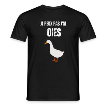 Ich kann keine Gänse haben – Weiße Ente - Männer T-Shirt - Schwarz - Vorne - AI Model Male 178 light (178cm)