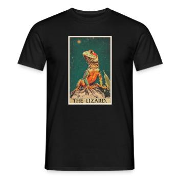 Lézard des lézards - T-shirt homme - noir - Devant - AI Model Male 178 light (178cm)