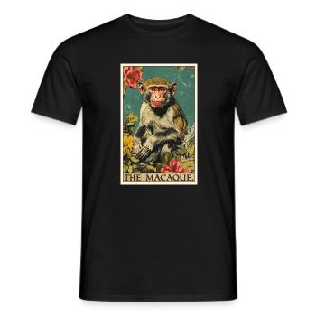 Macaque Macaque - Men's T-Shirt - black - Front - AI Model Male 178 light (178cm)