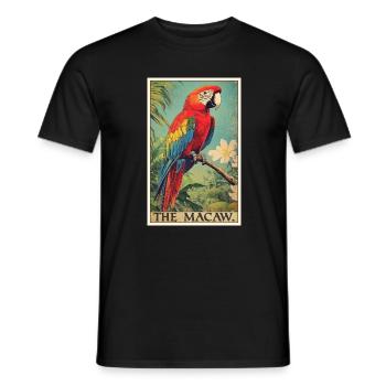 Macaw's Era - Men's T-Shirt - black - Front - AI Model Male 178 light (178cm)