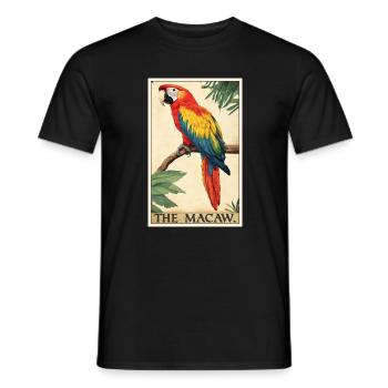 Macaw's Era - Men's T-Shirt - black - Front - AI Model Male 178 light (178cm)