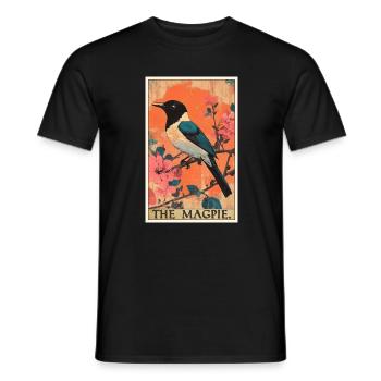 Elstern Elster - Männer T-Shirt - Schwarz - Vorne - AI Model Male 178 light (178cm)
