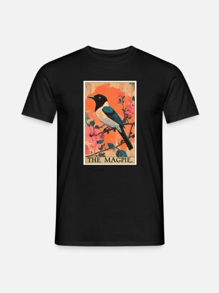 Elstern Elster - Männer T-Shirt - Schwarz