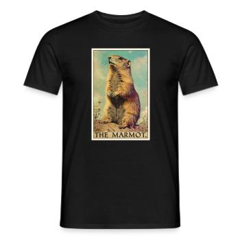 Murmeltiere Murmeltier - Männer T-Shirt - Schwarz - Vorne - AI Model Male 178 light (178cm)