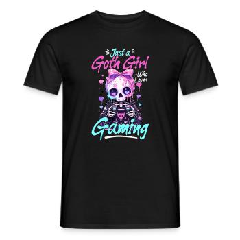 Pastel Goth Soft Goth Gaming Gamer - T-shirt homme - noir - Devant - AI Model Male 178 light (178cm)