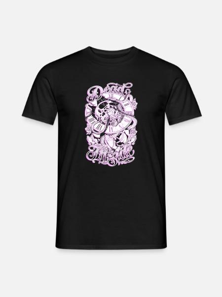 Pink Death Watch - Männer T-Shirt - Schwarz