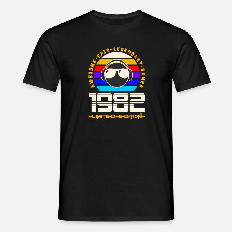 1982 - Männer T-Shirt - Schwarz