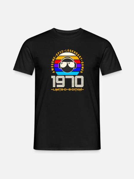 1970 - Männer T-Shirt - Schwarz