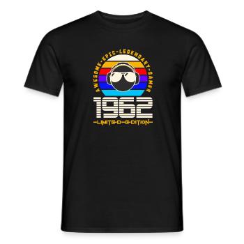 1962 - Männer T-Shirt - Schwarz - Vorne - AI Model Male 178 light (178cm)
