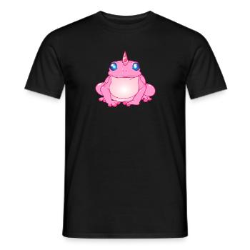 Frog with unicorn Unicorn optics - Men's T-Shirt - black - Front - AI Model Male 178 light (178cm)