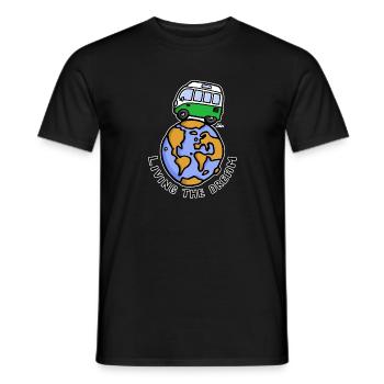 Living the dream - Men's T-Shirt - black - Front - AI Model Male 178 light (178cm)