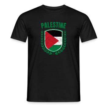 Palestine - Men's T-Shirt - black - Front - AI Model Male 178 light (178cm)