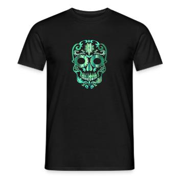 Crâne - T-shirt homme - noir - Devant - AI Model Male 178 light (178cm)