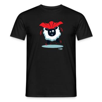 Ewe ein Superheld? - Männer T-Shirt - Schwarz - Vorne - AI Model Male 178 light (178cm)