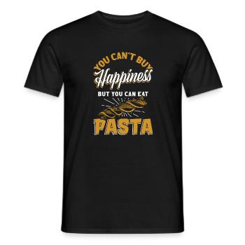Pâtes pâtes - T-shirt homme - noir - Devant - AI Model Male 178 light (178cm)