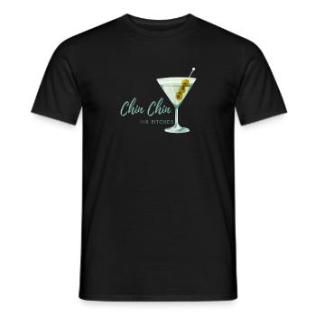 chin chin - Männer T-Shirt - Schwarz - Vorne - AI Model Male 178 light (178cm)