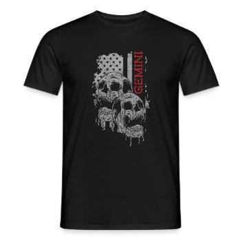 Zodiaque Astrologie Anniversaires Étoiles - T-shirt homme - noir - Devant - AI Model Male 178 light (178cm)
