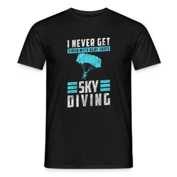 Skydiver Jump Sports extrêmes Vol - T-shirt homme - noir - Devant - AI Model Male 178 light (178cm)