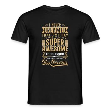 Food Truck Food Trucker Frites - T-shirt homme - noir - Devant - AI Model Male 178 light (178cm)
