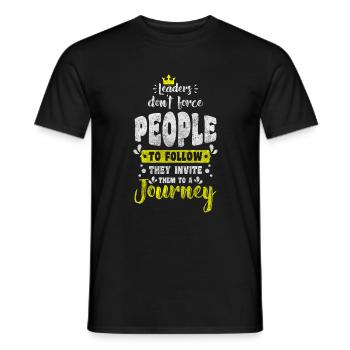 Colleague Success - Men's T-Shirt - black - Front - AI Model Male 178 light (178cm)