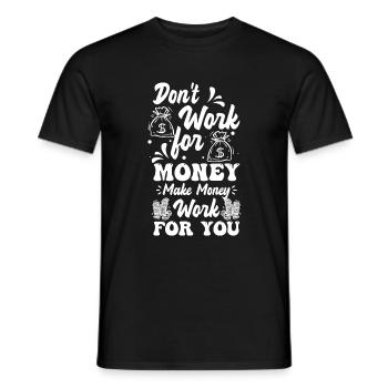 Cadeau de riche millionnaire - T-shirt homme - noir - Devant - AI Model Male 178 light (178cm)