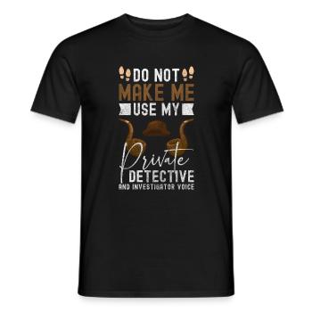 Private Detective Hot Trace Trace Police - Men's T-Shirt - black - Front - AI Model Male 178 light (178cm)