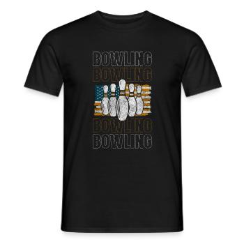 Bowler Skittles Winner - Men's T-Shirt - black - Front - AI Model Male 178 light (178cm)