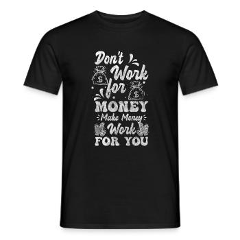 Geld Finanzen Gold Investor - Männer T-Shirt - Schwarz - Vorne - AI Model Male 178 light (178cm)