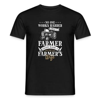 Héros de la démonstration à la ferme - T-shirt homme - noir - Devant - AI Model Male 178 light (178cm)
