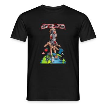 Vene der Nation - Männer T-Shirt - Schwarz - Vorne - AI Model Male 178 light (178cm)