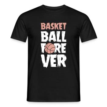 Le basketball pour toujours - T-shirt homme - noir - Devant - AI Model Male 178 light (178cm)