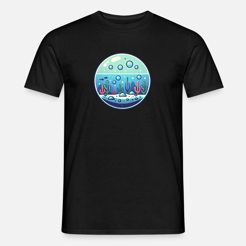 Wasserblase - Männer T-Shirt - Schwarz