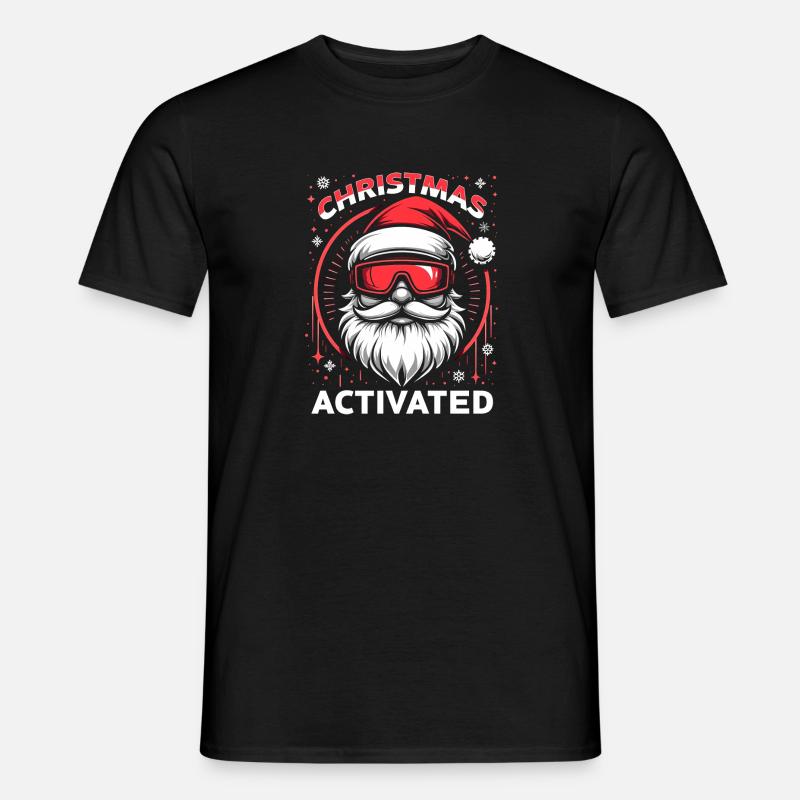 Mode Noël activé - T-shirt homme - noir